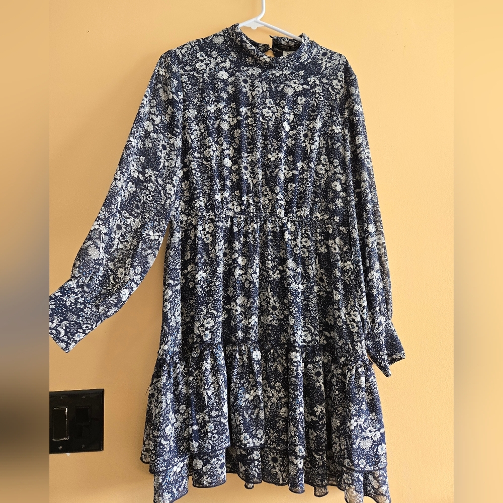 Molly Bracken Navy and White Floral Dress